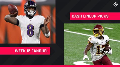 FanDuel NFL DFS Lineup Picks for Week 15 .